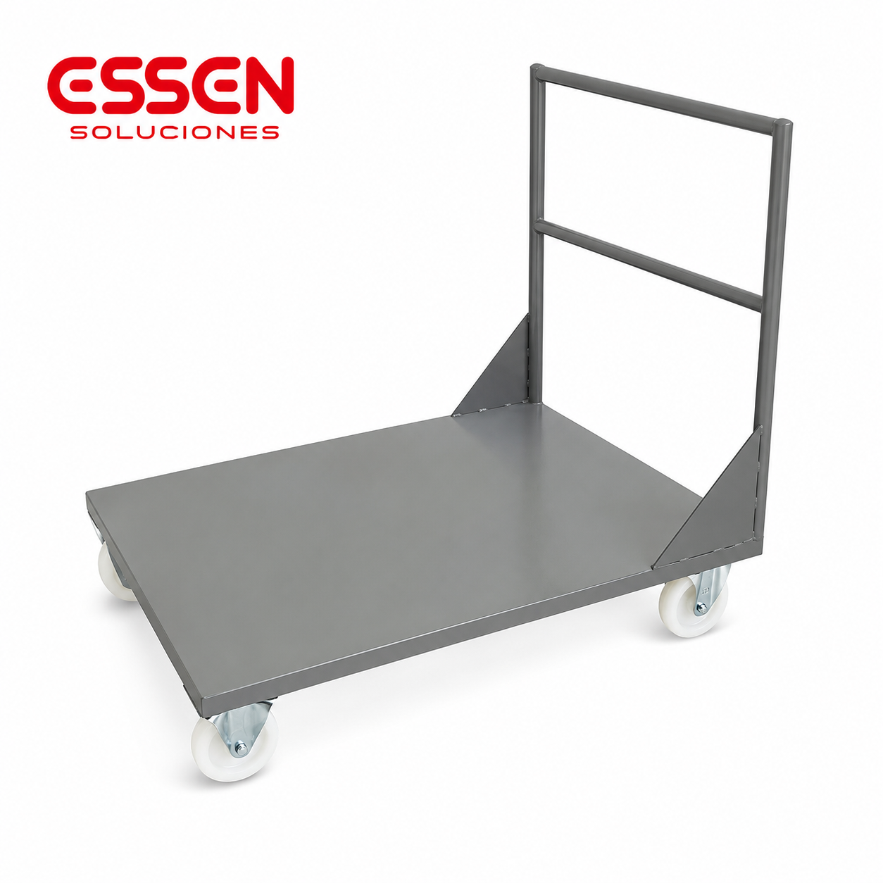 Carro de carga-traslado 4 ruedas hasta 300kg metálica