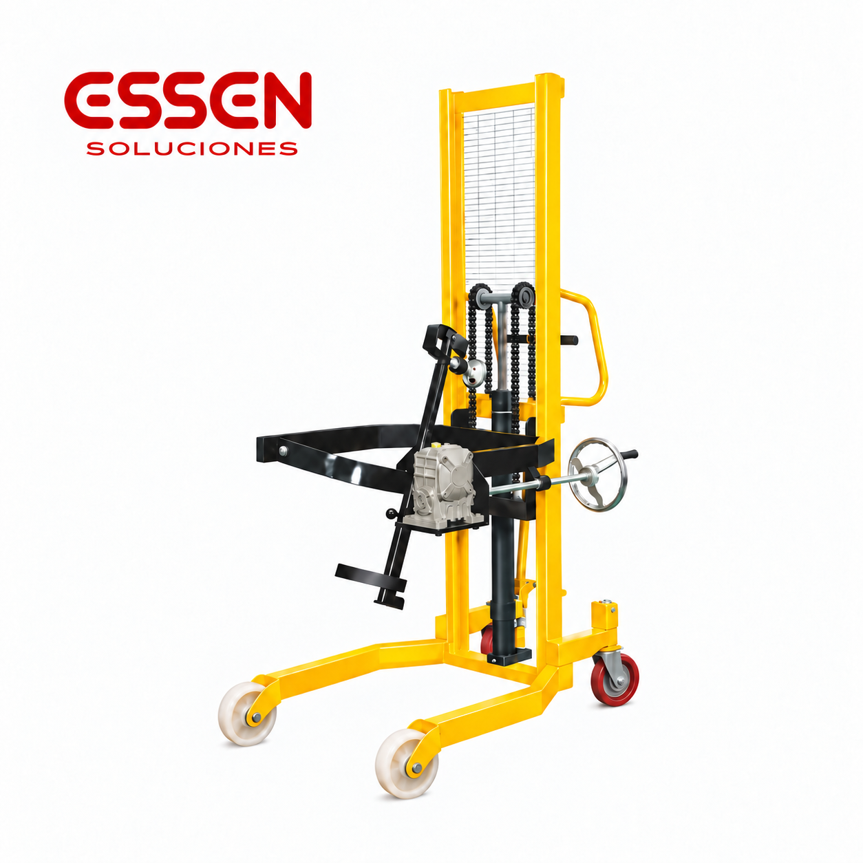 Carro elevador y volteador para tanques