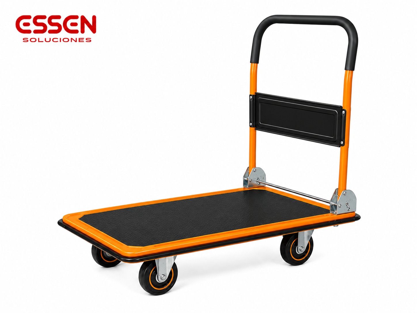 Carro de carga 4 ruedas plegable 300kg