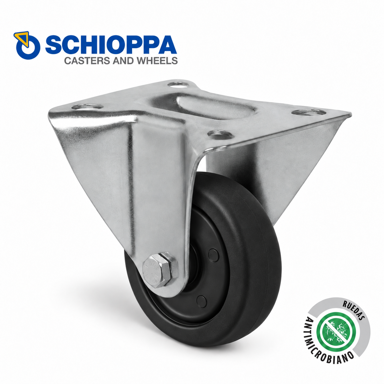 Rueda Ø75mm de polipropileno fija