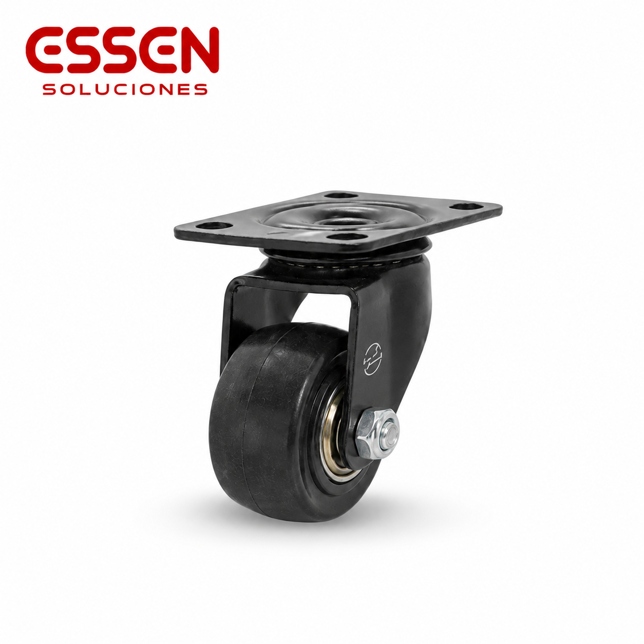 Rueda Ø40mm de polipropileno linea carbon giratoria