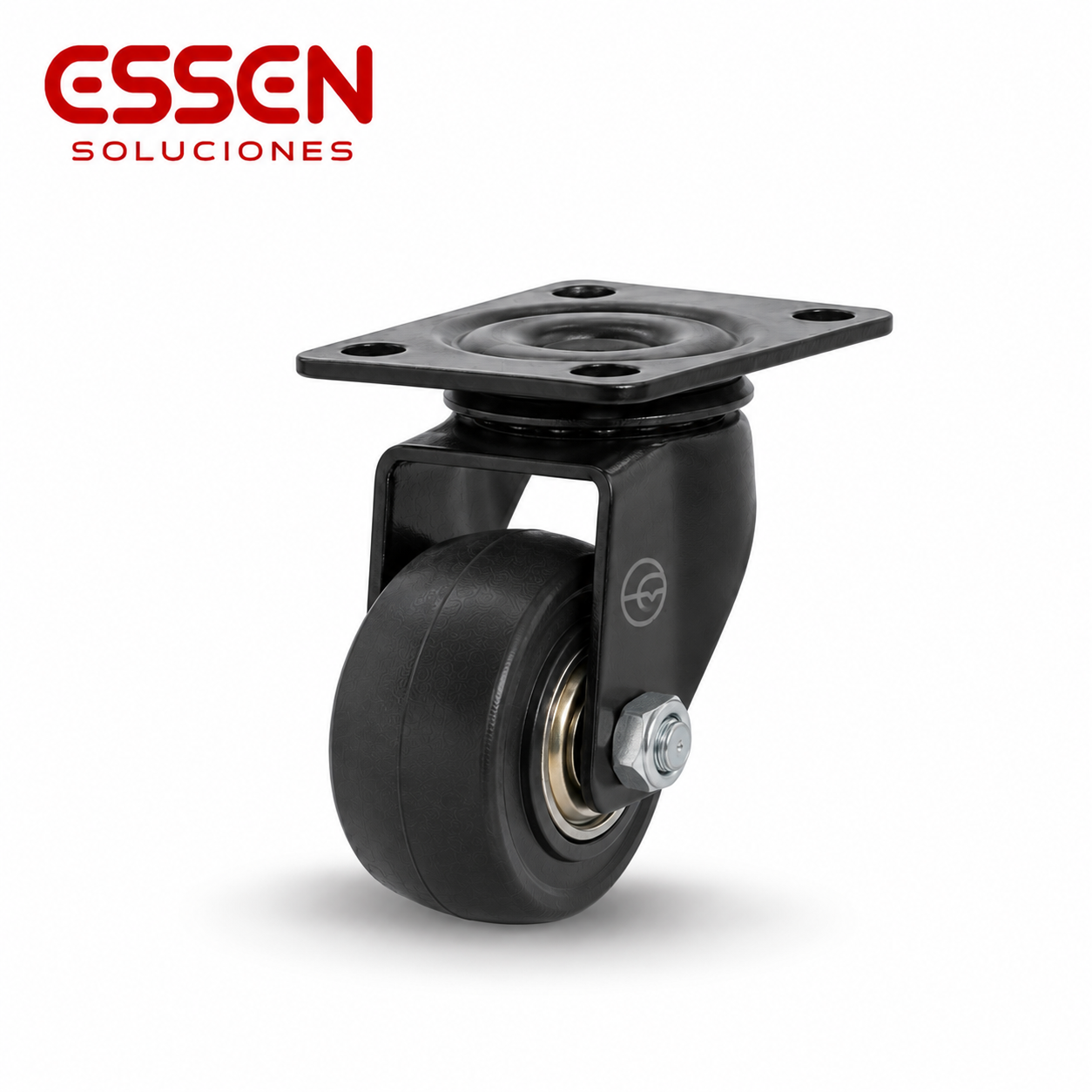 Rueda Ø50mm de polipropileno linea carbon giratoria