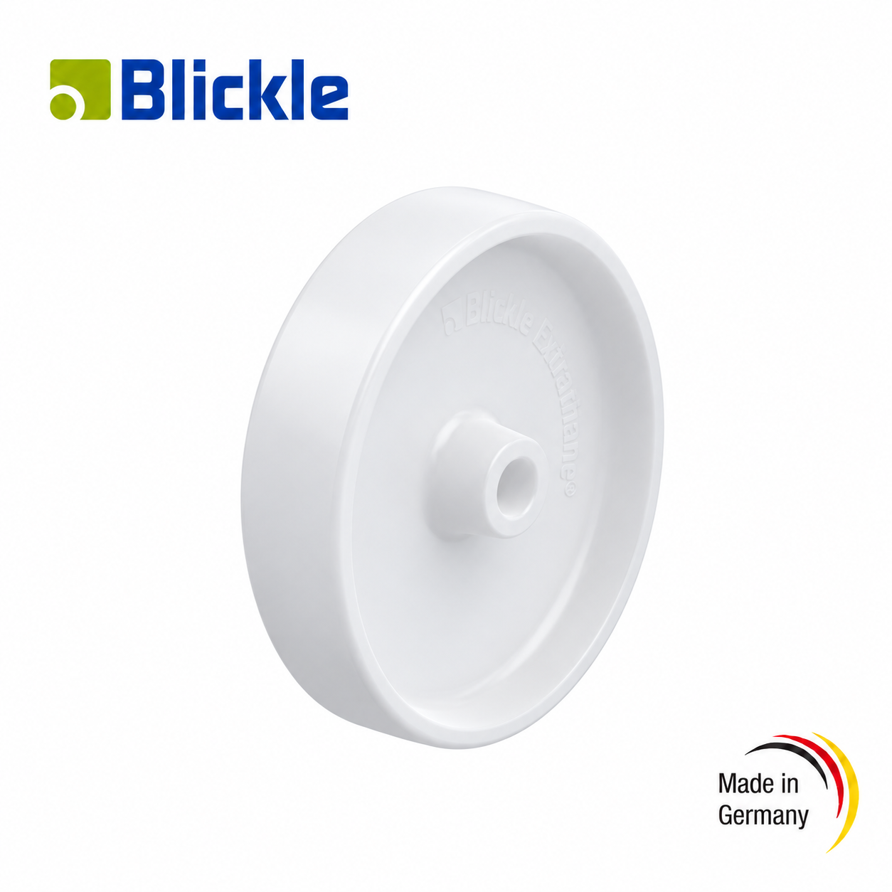 Rueda Ø200mm de nylon poliamida 600kg eje 20mm